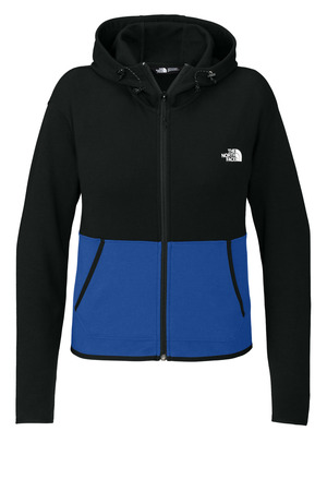 The North Face NF0A8BUT Women's Double-Knit Full-Zip Hoodie in TNF Blue/ TNF Black
