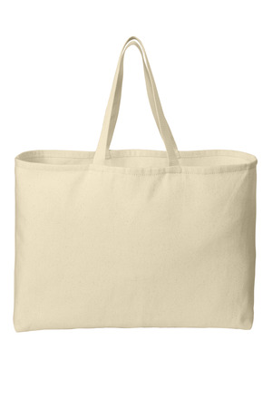 Port Authority B300 Ideal Twill Jumbo Tote in Natural