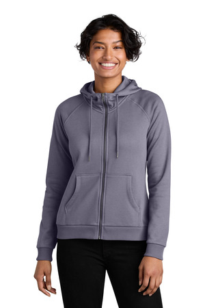 Allmade AL5003 Women's Organic CVC Fleece Full-Zip Hoodie in Cosmic Purple