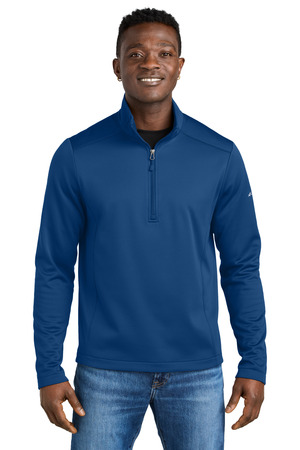 Eddie Bauer EB2360 Smooth Mid Layer Fleece 1/2-Zip in Cobalt Blue