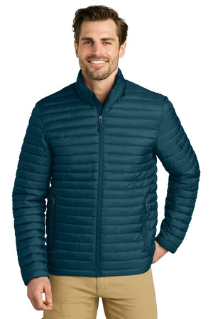 Eddie Bauer EB514 Packable Quilted Full-Zip in Adriatic Blue