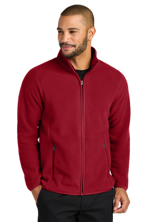 Port Authority F700 C-FREE Raglan Fleece in Rich Red
