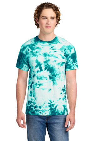 Port & Company PC145 Crystal Tie-Dye Tee in Teal
