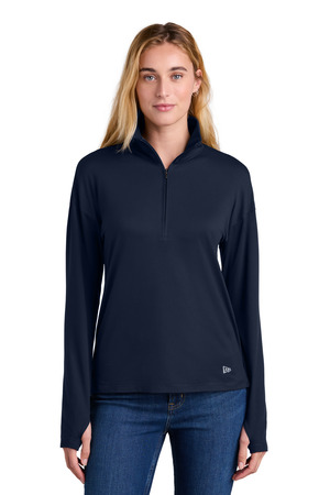 New Era LNEA228 Women's Power 1/2-Zip in True Navy