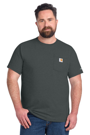 Carhartt CT106652 Force Short Sleeve Pocket T-Shirt in Carbon Heather