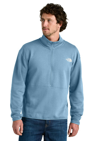The North Face NF0A8C5G Double-Knit 1/2-Zip Fleece in Steel Blue