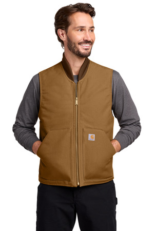 Carhartt CT106676 Duck Vest in Carhartt Brown