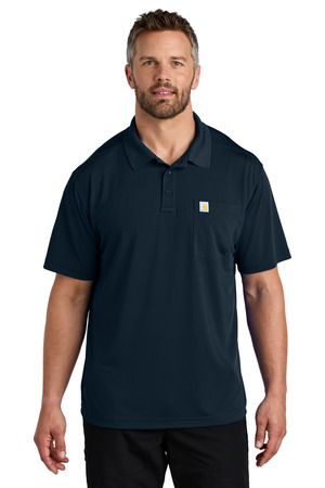 Carhartt CT106880 Force Snag-Resistant Pocket Polo in Navy