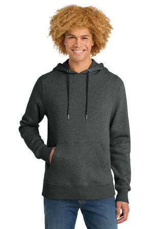 District DT1101 Perfect Weight Fleece Hoodie in Heathered Charcoal