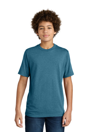 Port & Company PC340Y Youth CVC Tee in Mountain Blue Heather