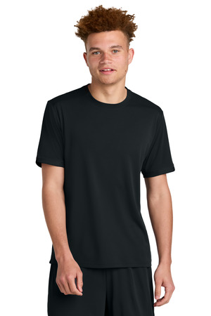Sport-Tek ST440 Club Short Sleeve Crew in Black/ Black