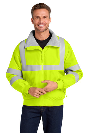 Port Authority SRJ754 Enhanced Visibility Challenger Jacket with Reflective Taping in Safety Yellow