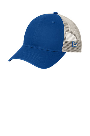 New Era NE215 9TWENTY Unstructured Mesh Snapback Cap in Royal/ Stone