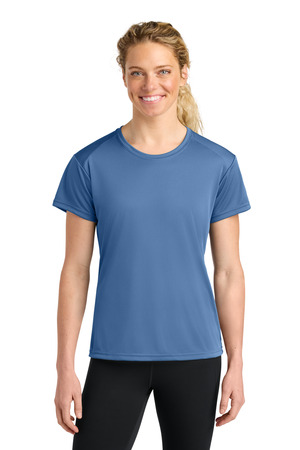 A4 A4NW3201 Women's Cooling Performance Short Sleeve Tee in Light Blue