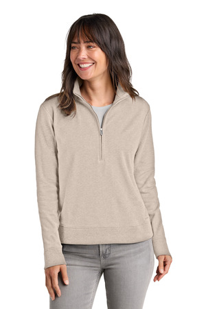 TravisMathew TMA41428 Women's Ocean Villa 1/4-Zip in Natural Heather