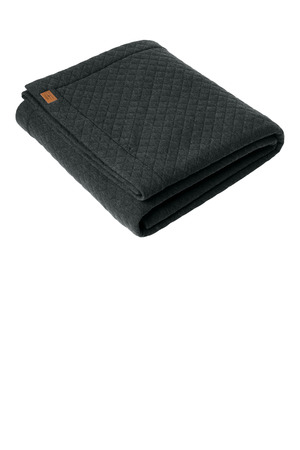 TravisMathew TMA41481 Diamond Quilt Blanket in Dark Grey Heather