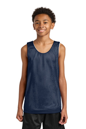 A4 A4N2206 Sprint Youth Reversible Mesh Tank in Navy/ White