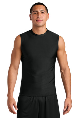 A4 A4N2306 Compression Muscle Tee in Black