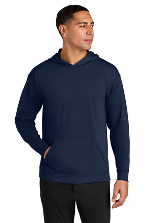 A4 A4N3528 Softek Long Sleeve Hooded Tee in Navy
