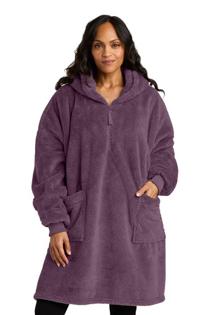 Port Authority BP42 Plush Poncho in Deep Purple Mist