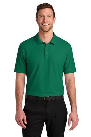 Port Authority K200 Wearever Signature Pique Polo in Kelly Green