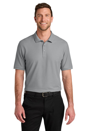 Port Authority TLK200 Tall Wearever Signature Pique Polo in Gusty Grey