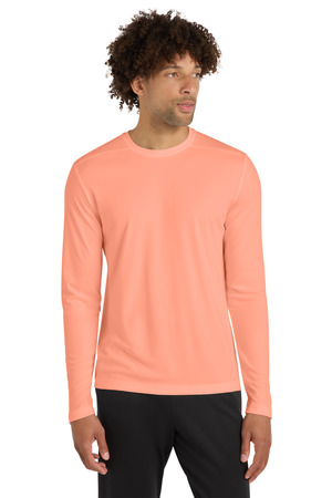 Sport-Tek ST420LS Posi-UV Pro Long Sleeve Tee in Soft Coral
