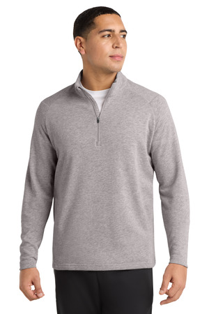 Sport-Tek ST273 Lightweight French Terry 1/4-Zip Pullover in Heather Grey