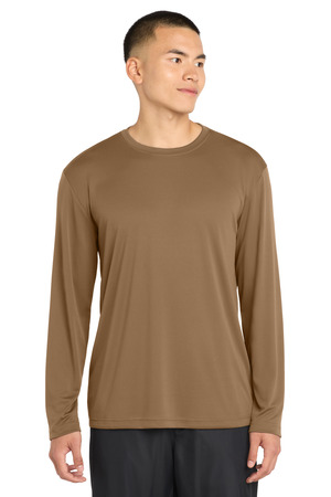 Sport-Tek ST350LS Long Sleeve PosiCharge Competitor Tee in Woodland Brown