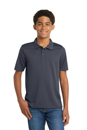 Sport-Tek YST640 Youth PosiCharge RacerMesh Polo in Graphite