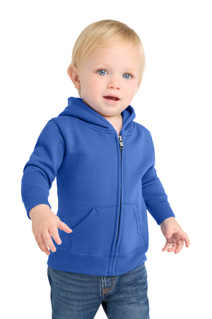 Port & Company CAR78IZH Infant Core Fleece Full-Zip Hooded Sweatshirt in Royal