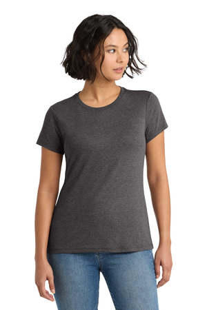 District DM130L Women's Perfect Tri Tee in Heathered Charcoal