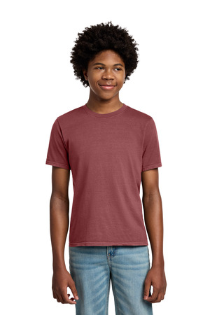 Port & Company PC099Y Youth Beach Wash Garment-Dyed Tee in Red Rock