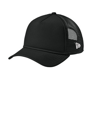 New Era NE212 A-Frame Snapback Mesh Back Cap in Flag Black/ Black