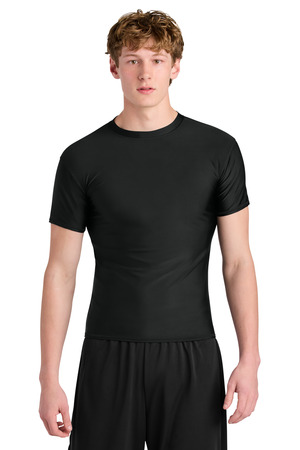 A4 A4N3130 Compression Short Sleeve Tee in Black