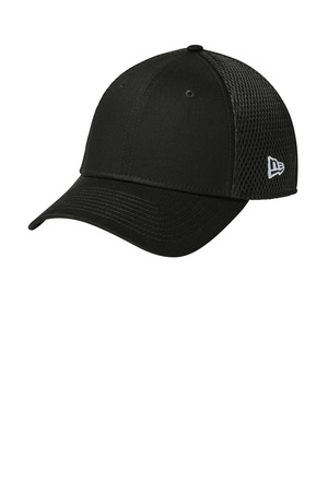 New Era NE1020 Stretch Mesh Cap in Flag Black/ Black