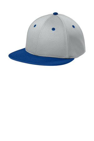 Sport-Tek STC70 Impact Mesh Stretch-Tek Cap in Silver/ True Royal/ Silver