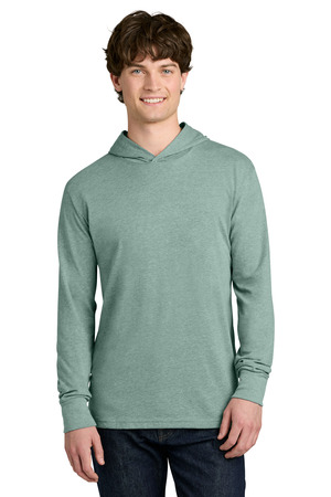 Next Level Apparel NL6221 CVC Long Sleeve Hoodie in Heather Seafoam