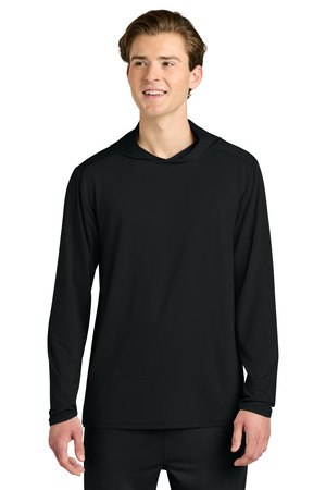 Richardson RA7110LSH Clutch Long Sleeve Hoodie in Black
