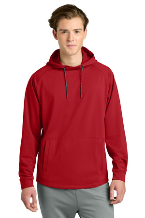 Richardson RA7200LSH Charge Performance Fleece Long Sleeve Hoodie in Red