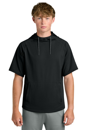 Richardson RA7200SSH Charge Performance Fleece Short Sleeve Hoodie in Black
