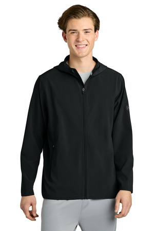 Richardson RA7400FZH Barrage Hooded Wind Jacket in Black