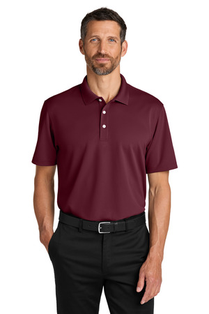 Port Authority K845 Dry Zone Stain-Release Grid Polo in Club Burgundy