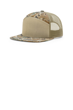 Richardson 168P Printed 7-Panel Trucker in Realtree Advantage/ Khaki