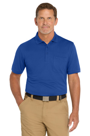 CornerStone CS4020P Industrial Snag-Proof Pique Pocket Polo in Royal