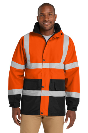 CornerStone CSJ24 ANSI 107 Class 3 Waterproof Parka in Safety Orange