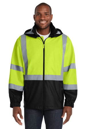 CornerStone CSJ25 ANSI 107 Class 3 Safety Windbreaker in Safety Yellow