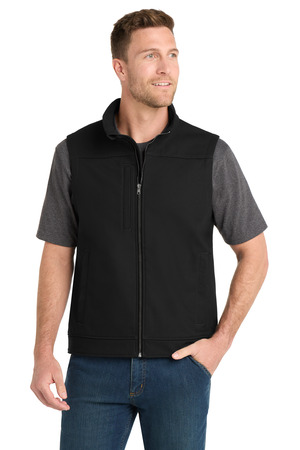 CornerStone CSV60 Duck Bonded Soft Shell Vest in Black