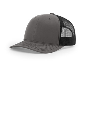Richardson 112PL 112+ R-Flex Adjustable Trucker in Charcoal/ Black