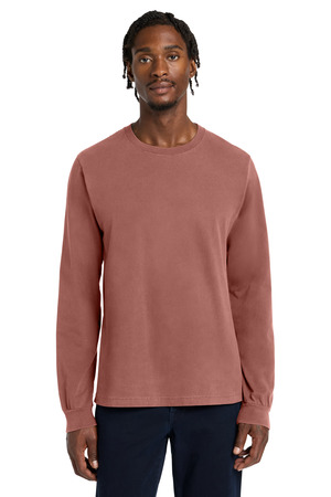 BELLA+CANVAS BC4851GD Unisex Heavyweight Garment-Dyed Long Sleeve Tee in Washed Chestnut